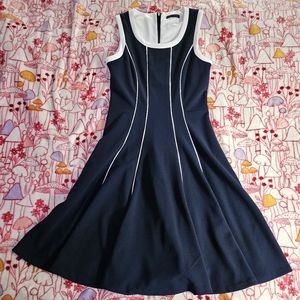 NWT Navy Blue and White Tommy Hilfiger Sleeveless Dress Size 4